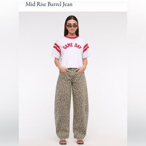 Curve Love Abercrombie Mid Rise Barrel Jean